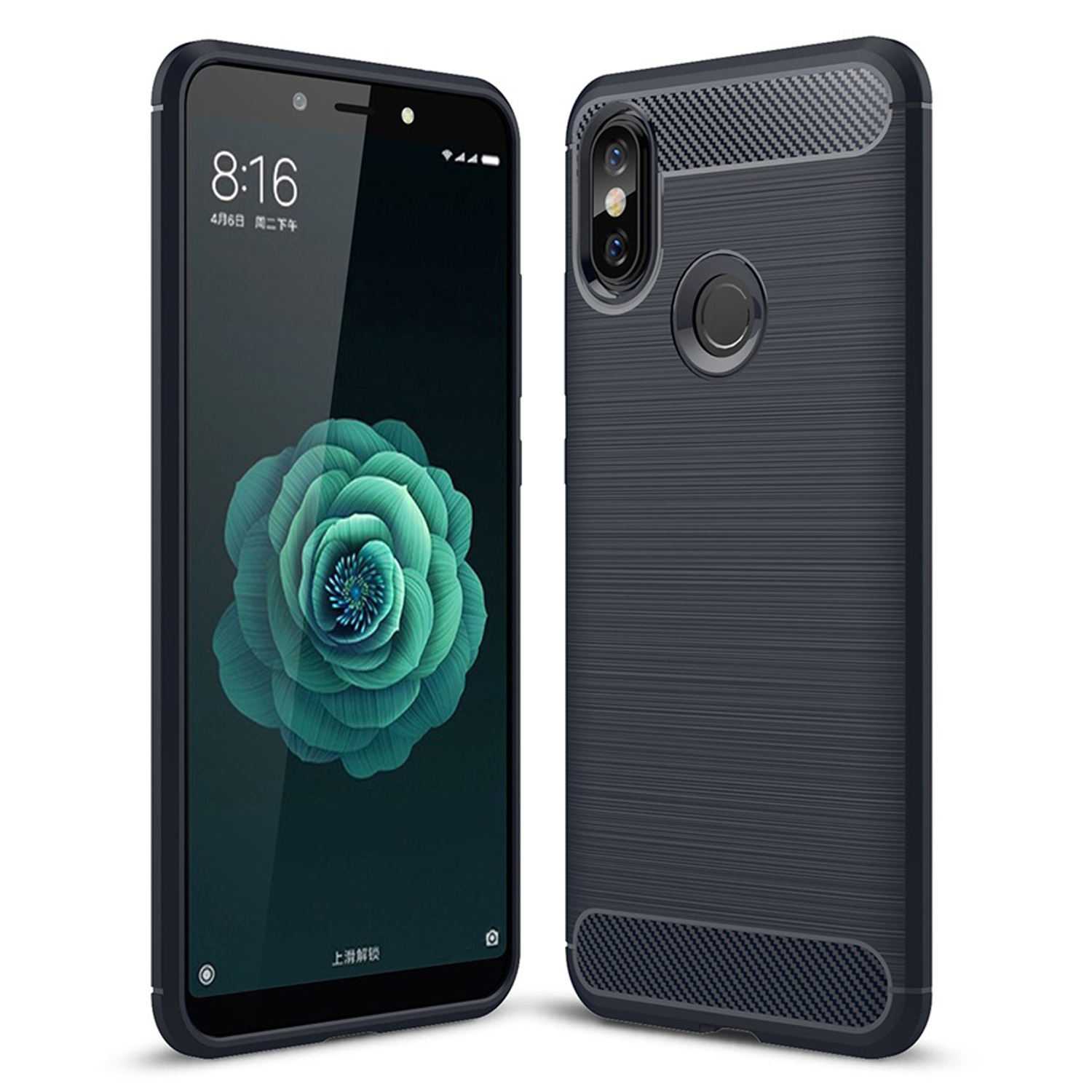 Microsonic Xiaomi Mi A2 Kılıf Room Silikon Lacivert