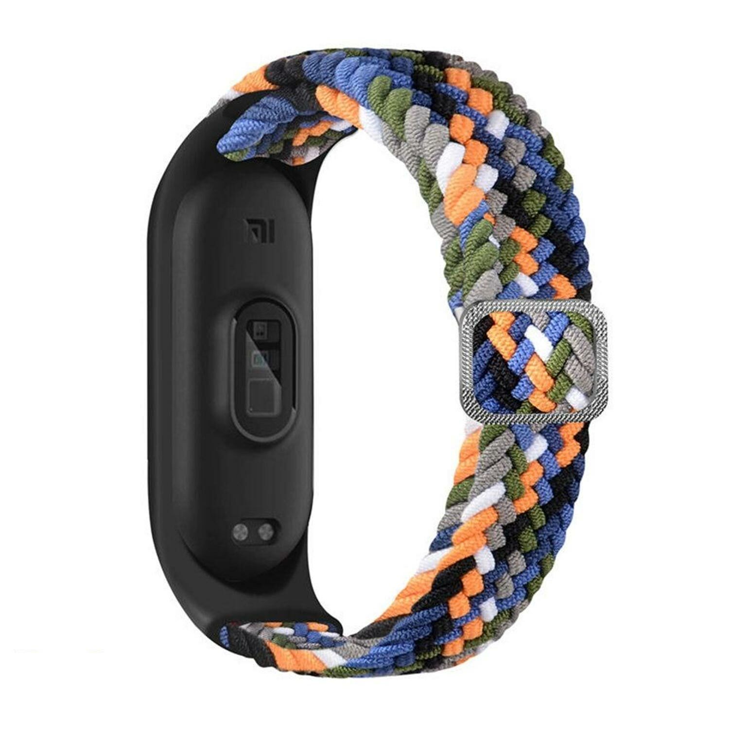 Microsonic Xiaomi Mi Band 5 Kordon Braided Solo Loop Band Renkli