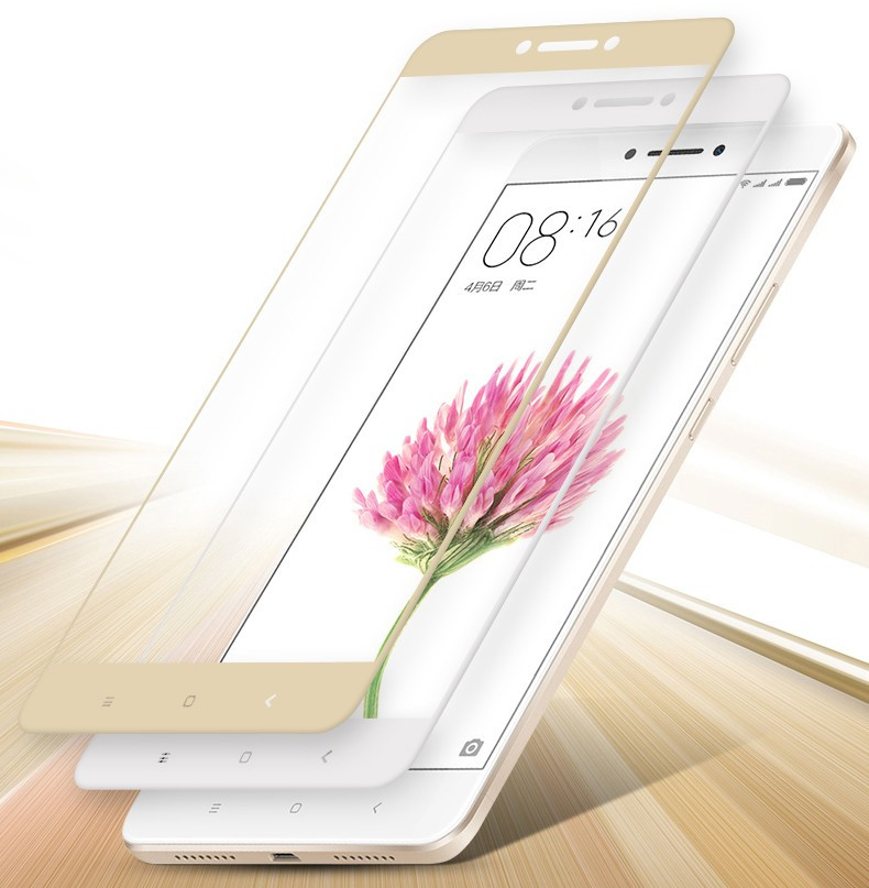 Microsonic Xiaomi Mi Max Kavisli Temperli Cam Ekran Koruyucu Film Gold