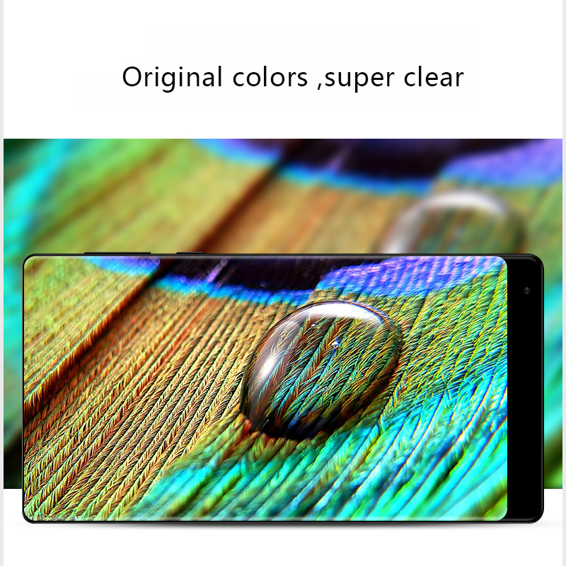 Microsonic Xiaomi Mi Mix Kavisli Temperli Cam Ekran Koruyucu Film Siyah