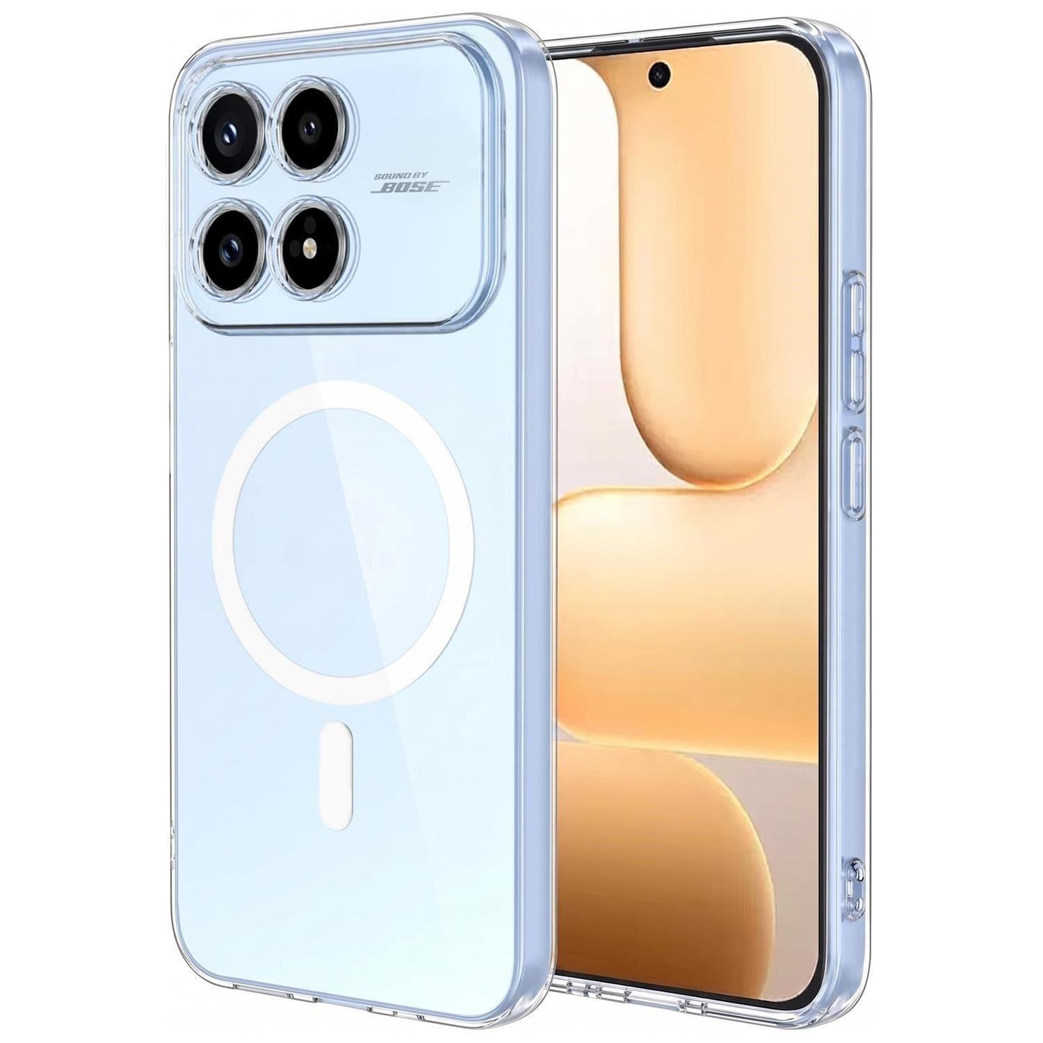 Microsonic Xiaomi Poco F8 Pro Kılıf MagSafe Clear Sararmaz Şeffaf