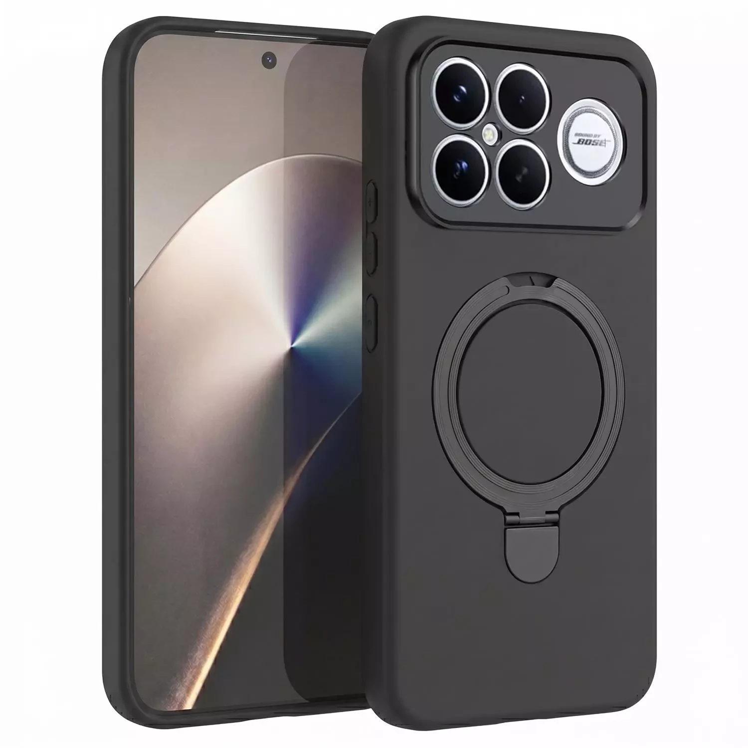 Microsonic Xiaomi Poco F8 Ultra Kılıf Aura Stant MagSafe Siyah