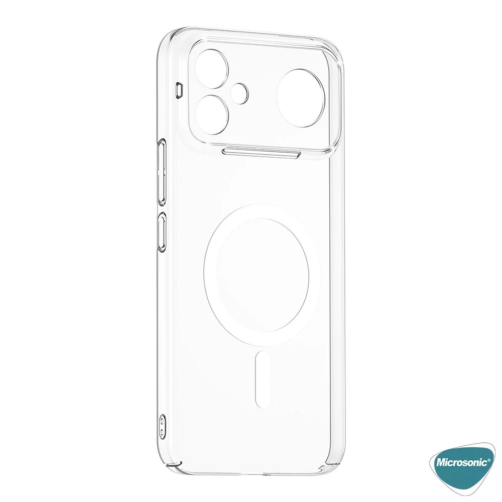 Microsonic Xiaomi Poco F8 Ultra Kılıf MagSafe Clear Sararmaz Şeffaf
