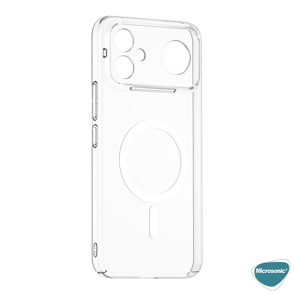 Microsonic Xiaomi Poco F8 Ultra Kılıf MagSafe Clear Sararmaz Şeffaf