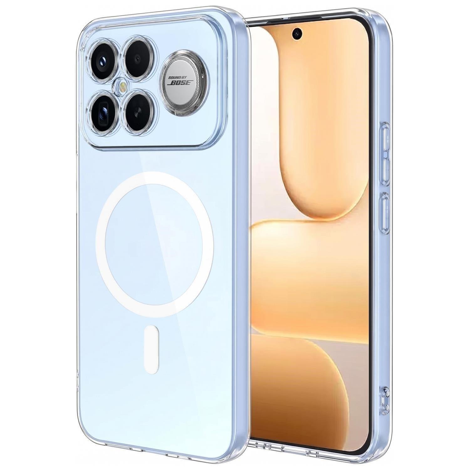 Microsonic Xiaomi Poco F8 Ultra Kılıf MagSafe Clear Sararmaz Şeffaf