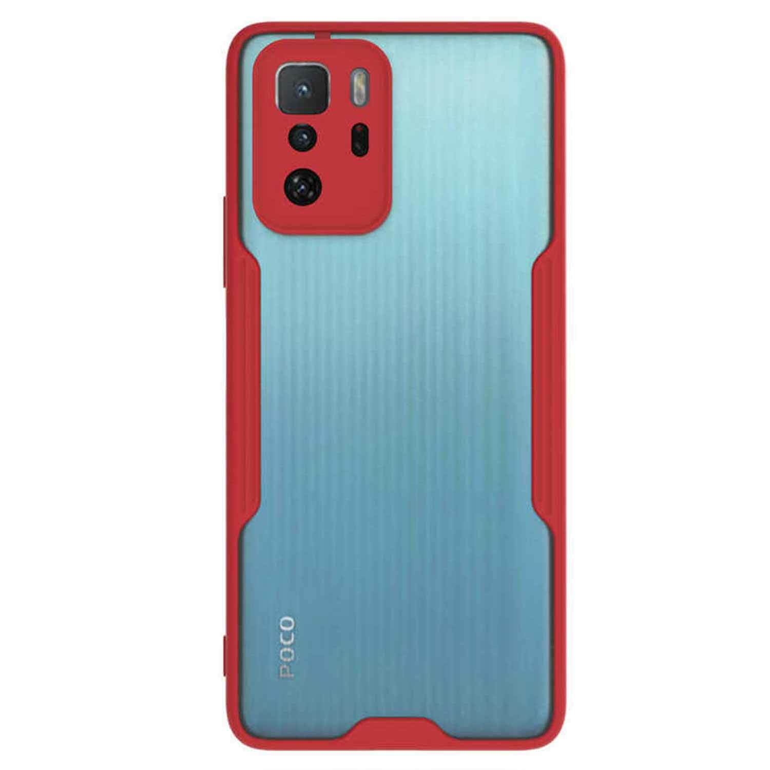 Microsonic Xiaomi Poco X3 GT Kılıf Paradise Glow Kırmızı