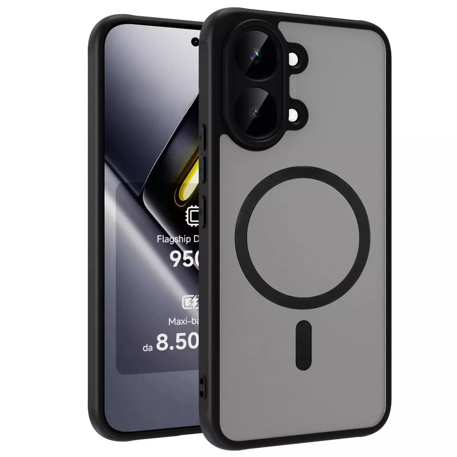 Microsonic Xiaomi Poco X8 Pro Max Kılıf Matte FrostMag Siyah