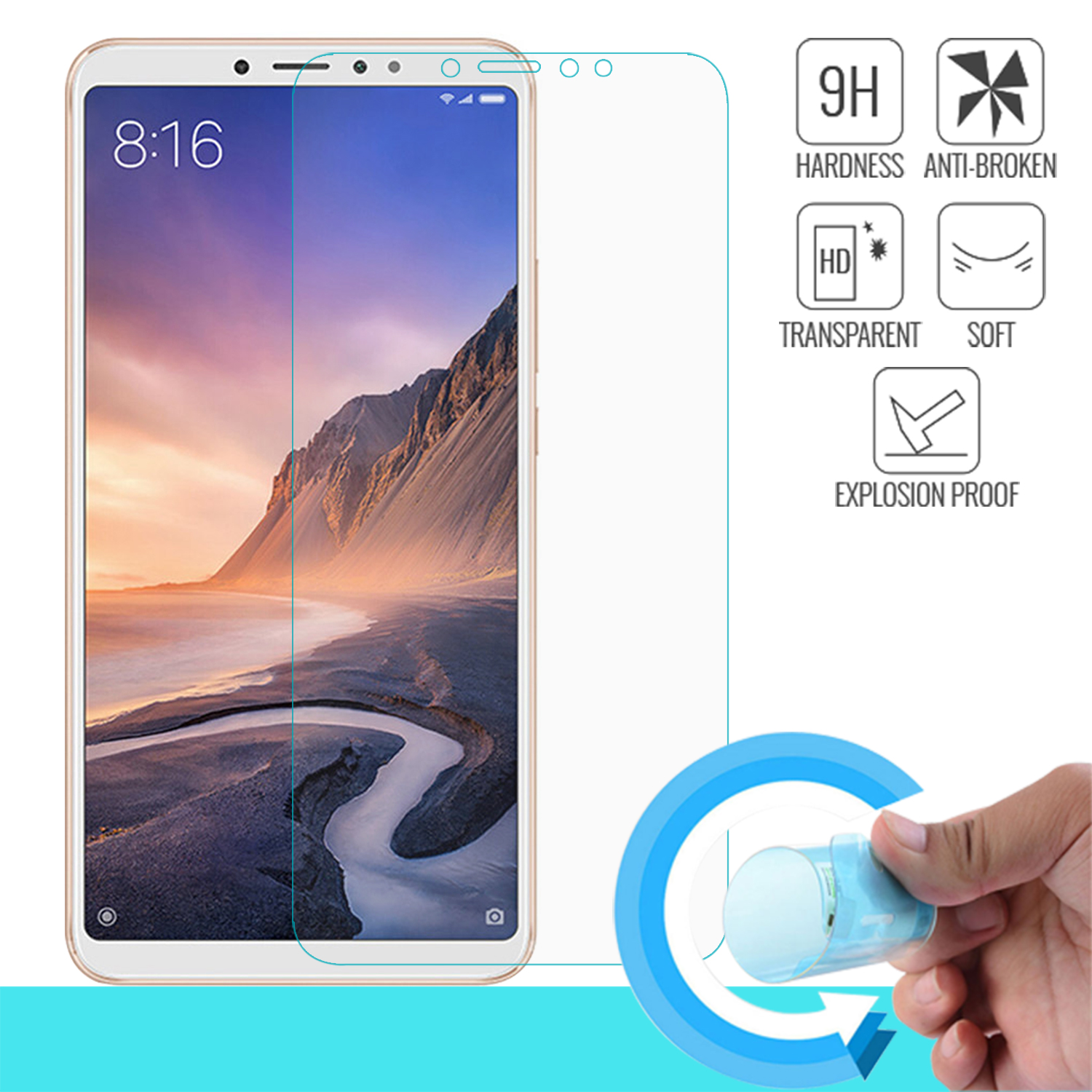 Microsonic Xiaomi Pocophone F1 Nano Cam Ekran koruyucu Kırılmaz film