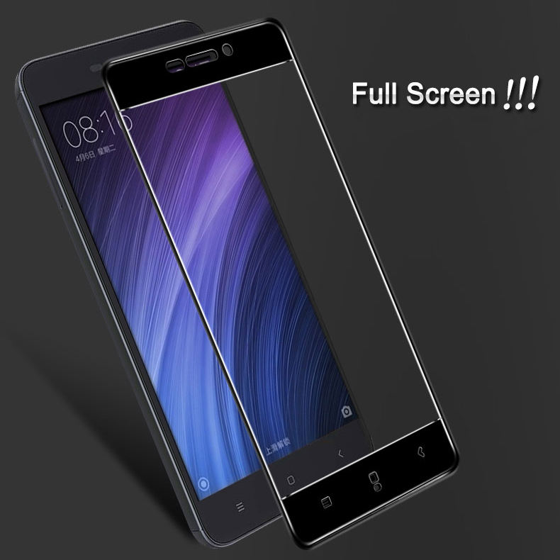 Microsonic Xiaomi Redmi 4A Kavisli Temperli Cam Ekran Koruyucu Film Gold