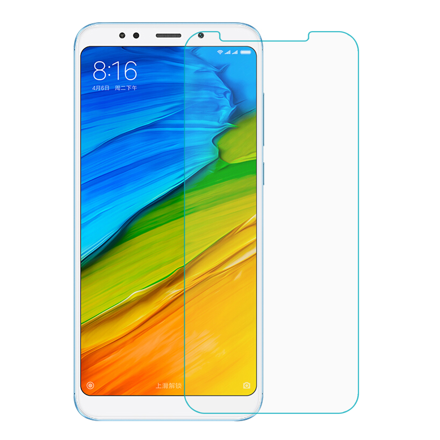 Microsonic Xiaomi Redmi 5 Temperli Cam Ekran koruyucu Kırılmaz film