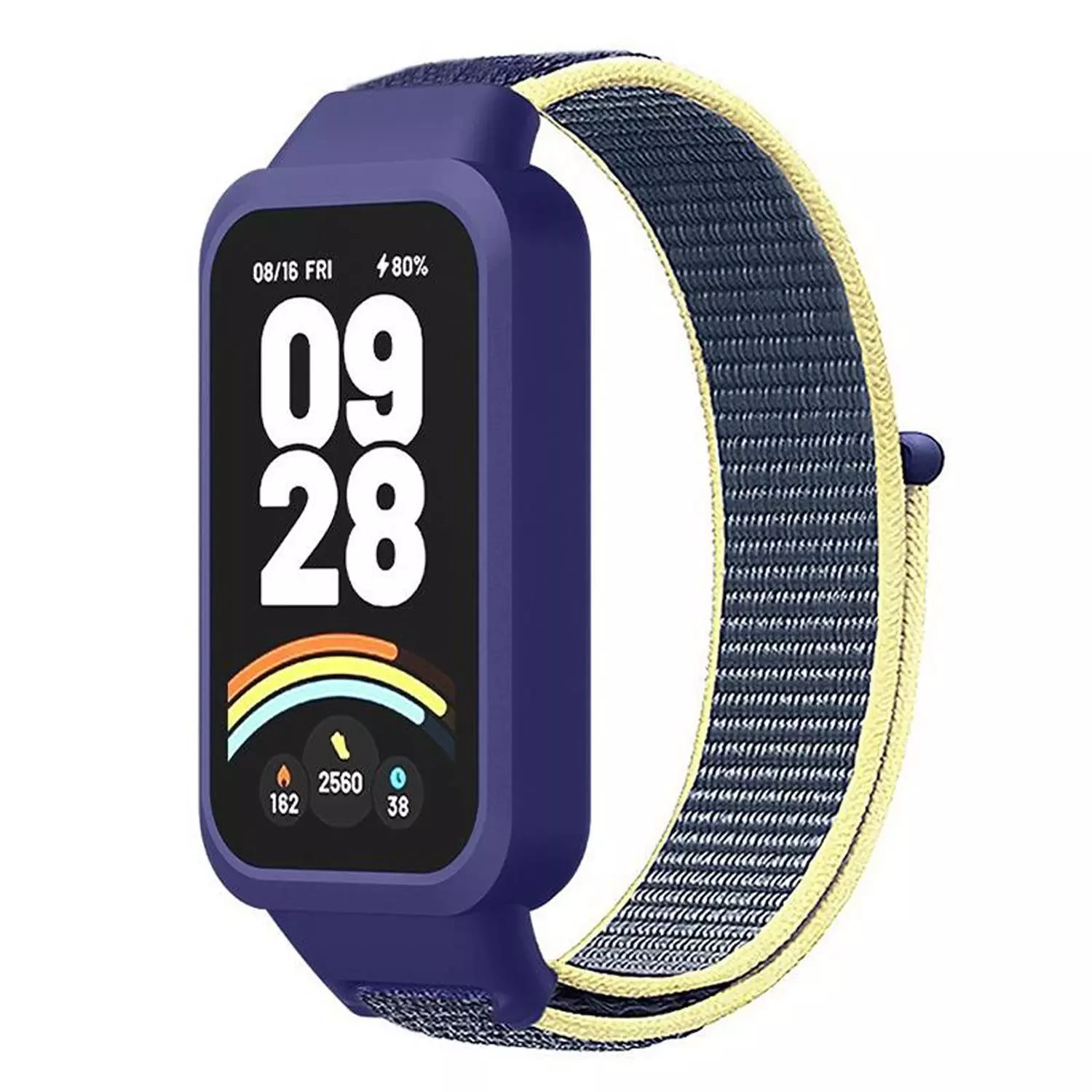 Microsonic Xiaomi Redmi Band 3 Hasırlı Kordon Woven Sport Loop Lacivert