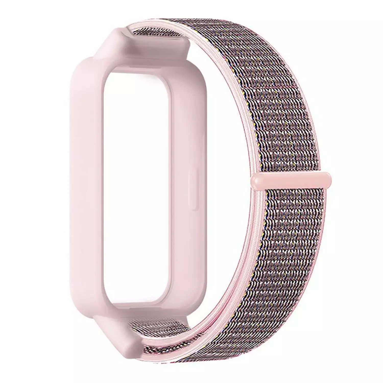 Microsonic Xiaomi Redmi Band 3 Hasırlı Kordon Woven Sport Loop Pudra
