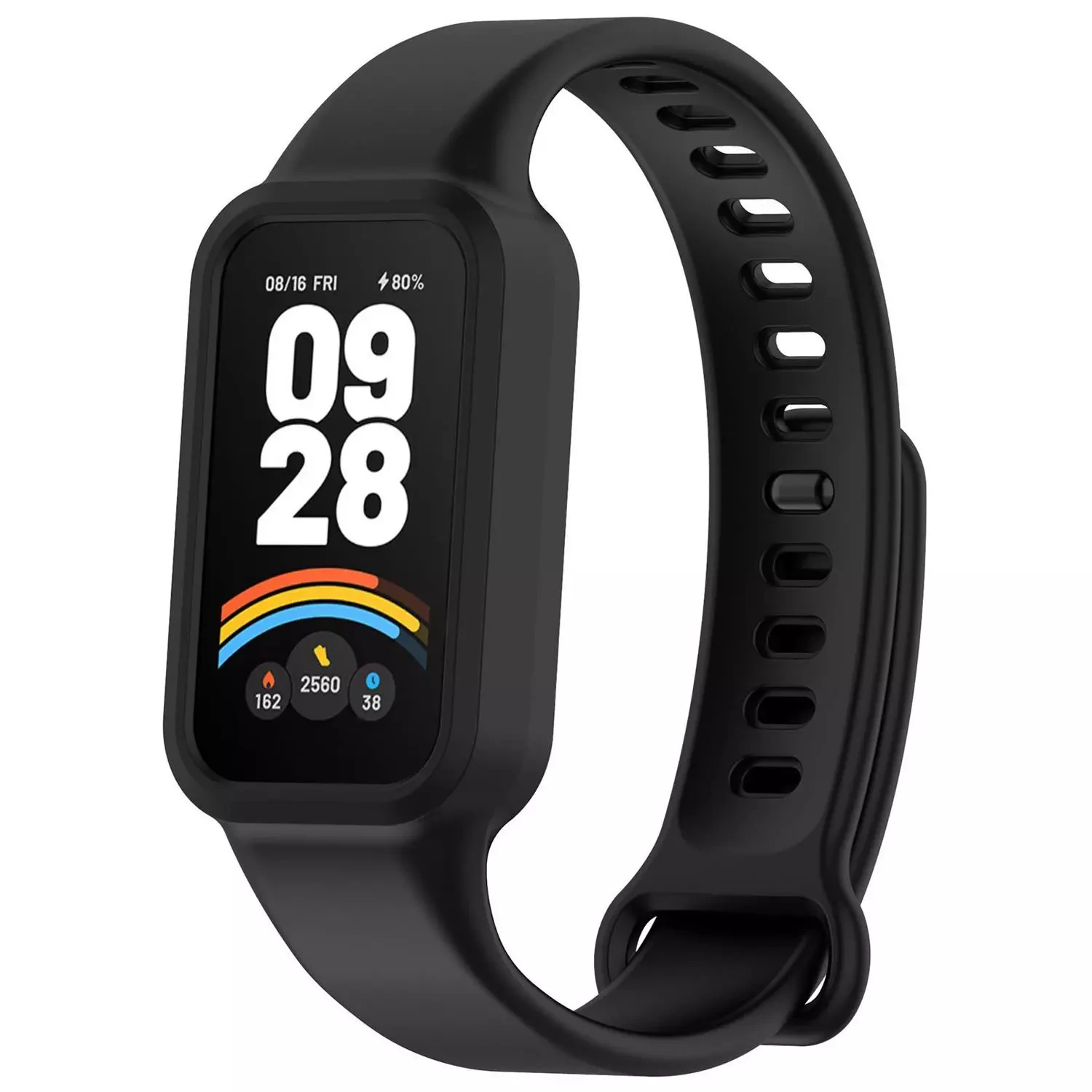 Microsonic Xiaomi Redmi Band 3 Kordon Silicone Sport Band Siyah