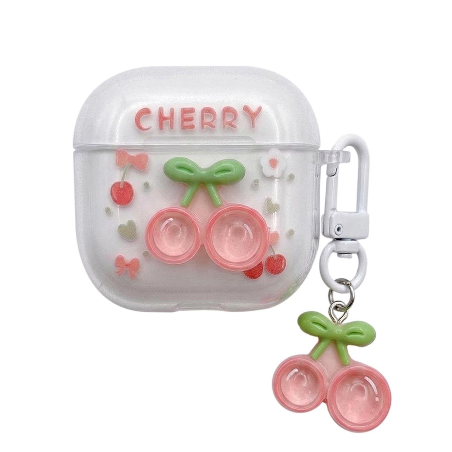 Microsonic Xiaomi Redmi Buds 6 Lite Kılıf Figure Series Cherry Pop Pembe