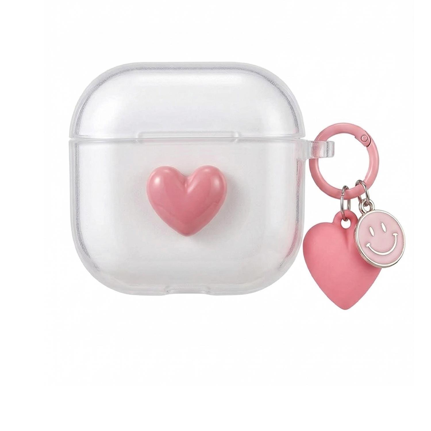 Microsonic Xiaomi Redmi Buds 8 Lite Kılıf Figure Series Sweet Heart Pembe