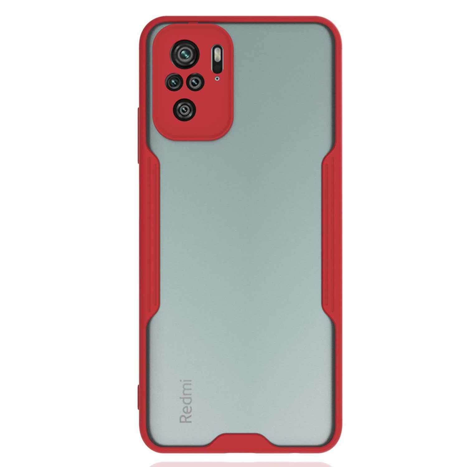 Microsonic Xiaomi Redmi Note 10 Kılıf Paradise Glow Kırmızı