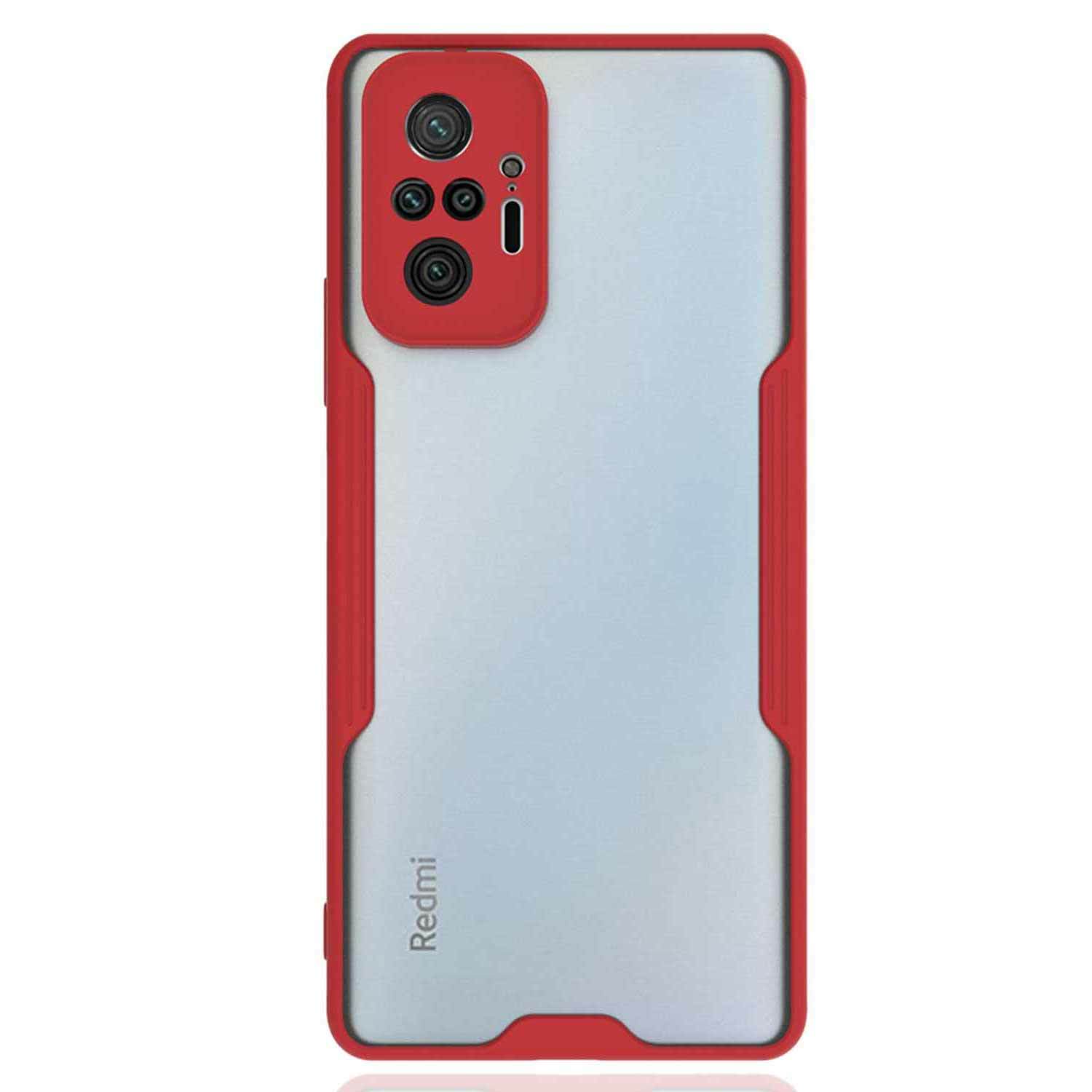 Microsonic Xiaomi Redmi Note 10 Pro Kılıf Paradise Glow Kırmızı