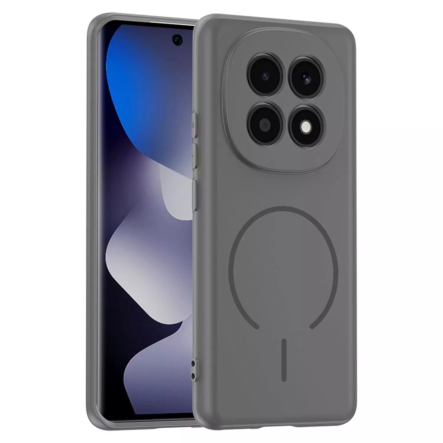 Microsonic Xiaomi Redmi Note 15 4G Kılıf Zeno MagSafe Gri