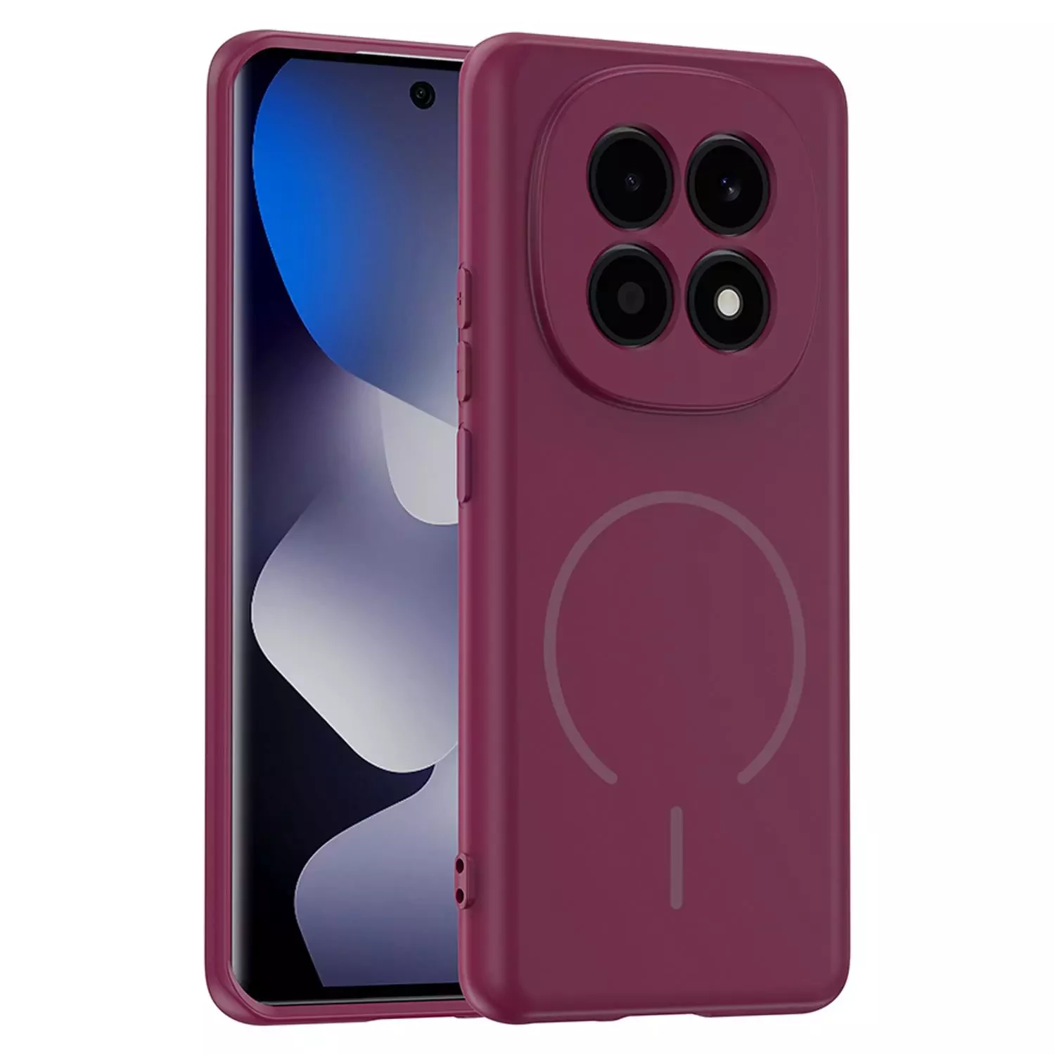 Microsonic Xiaomi Redmi Note 15 4G Kılıf Zeno MagSafe Mürdüm