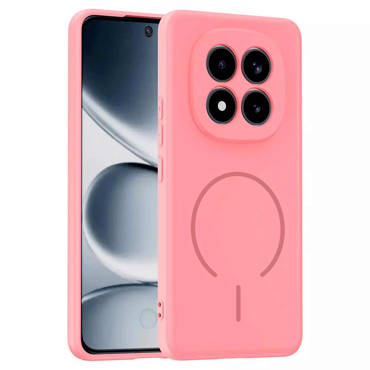 Microsonic Xiaomi Redmi Note 15 Pro 4G Kılıf Zeno MagSafe Pembe