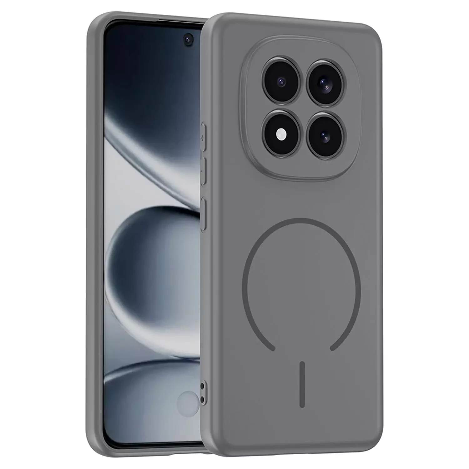 Microsonic Xiaomi Redmi Note 15 Pro Plus 5G Kılıf Zeno MagSafe Gri