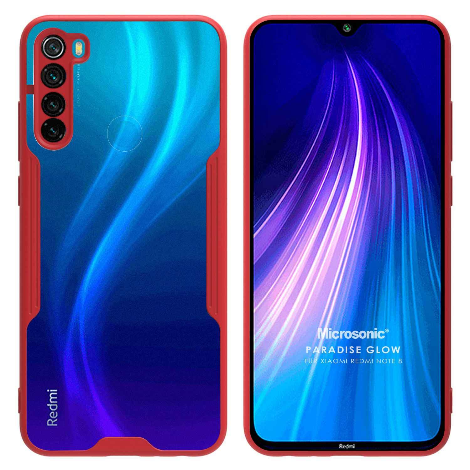 Microsonic Xiaomi Redmi Note 8 Kılıf Paradise Glow Kırmızı