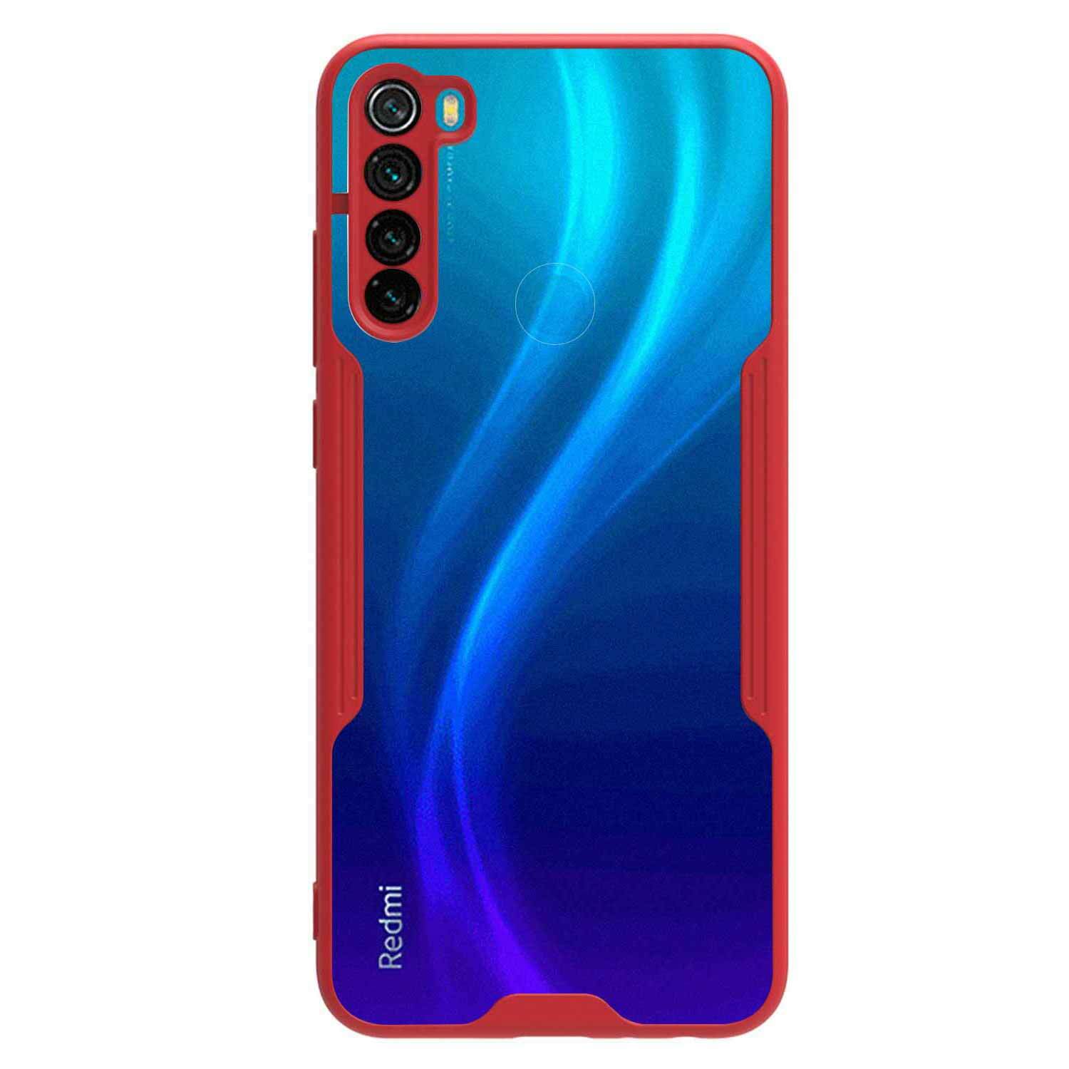 Microsonic Xiaomi Redmi Note 8 Kılıf Paradise Glow Kırmızı