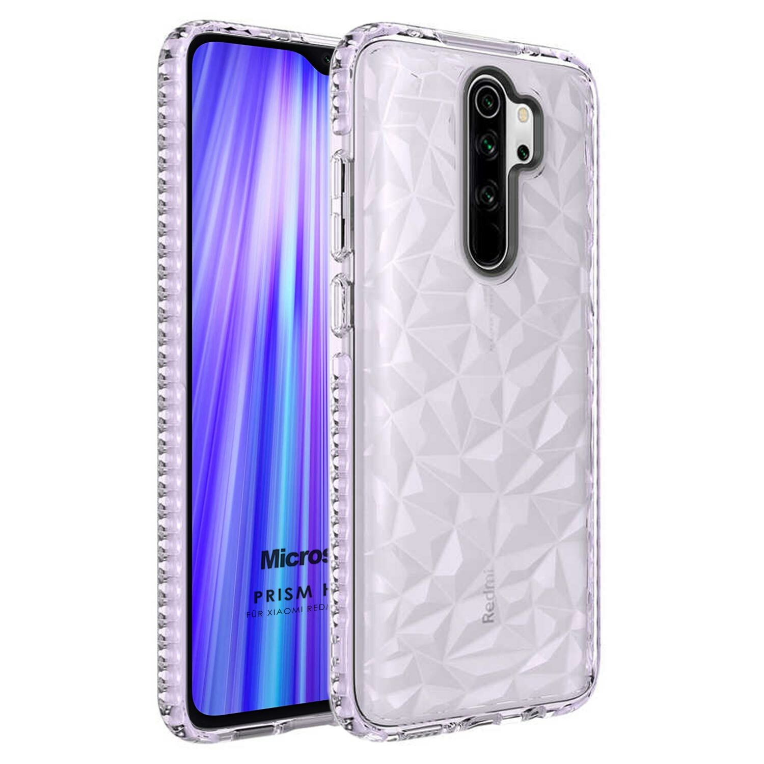 Microsonic Xiaomi Redmi Note 8 Pro Kılıf Prism Hybrid Mor