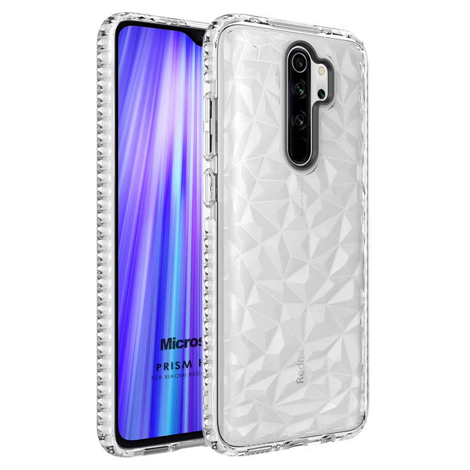 Microsonic Xiaomi Redmi Note 8 Pro Kılıf Prism Hybrid Şeffaf