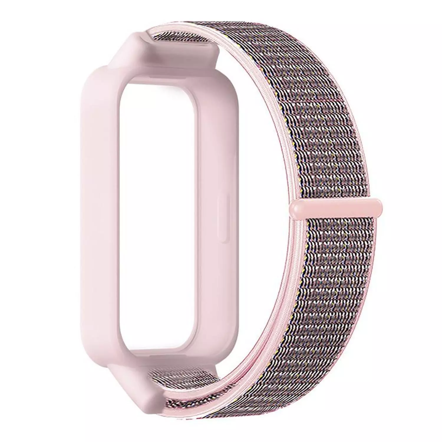 Microsonic Xiaomi Smart Band 9 Active Hasırlı Kordon Woven Sport Loop Pudra