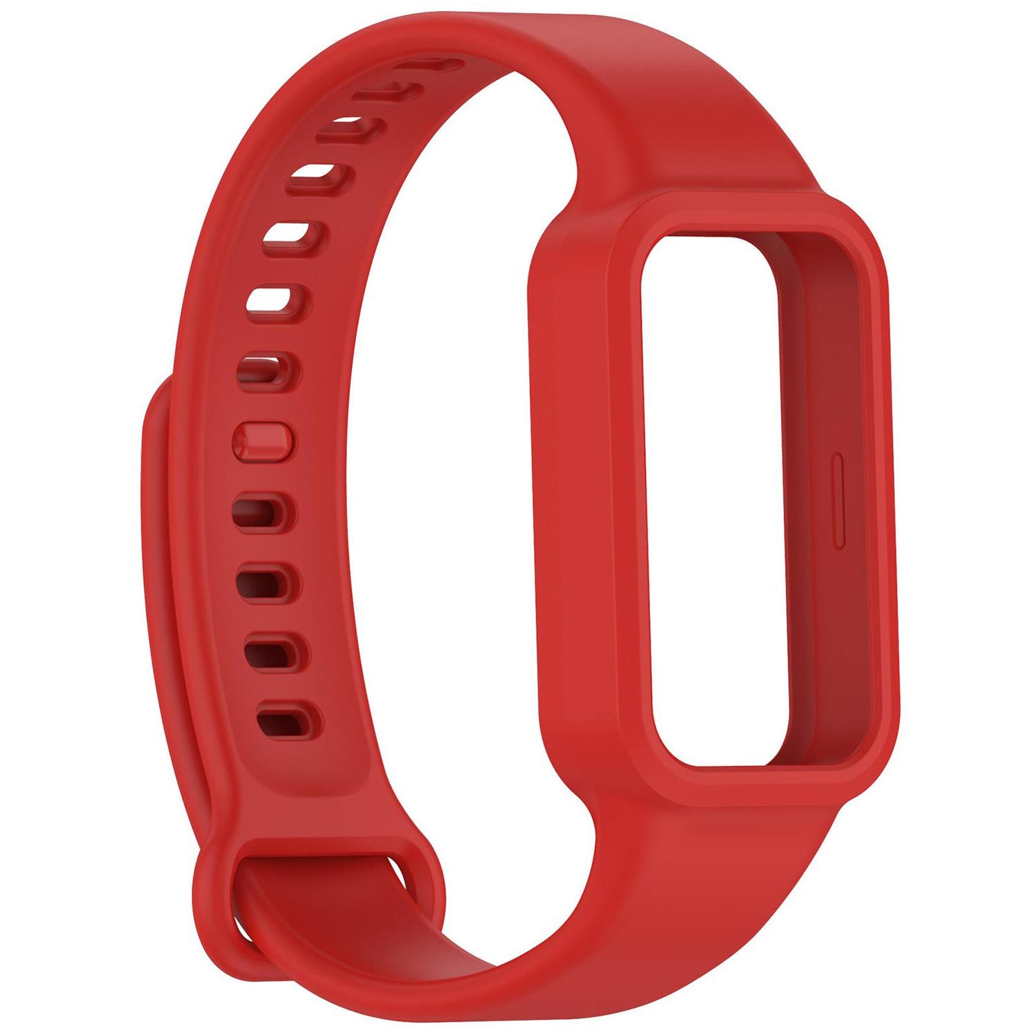 Microsonic Xiaomi Smart Band 9 Active Kordon Silicone Sport Band Kırmızı