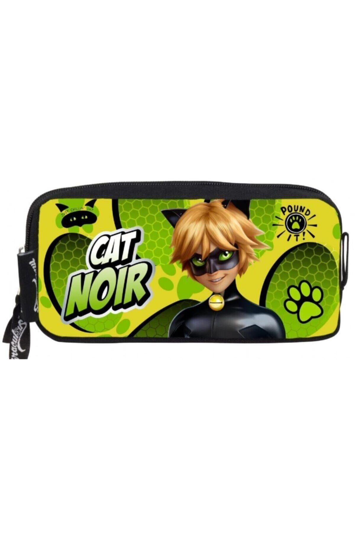Miraculous Cat Noir Yeşil Kalem Çantası - Erkek Çocuk