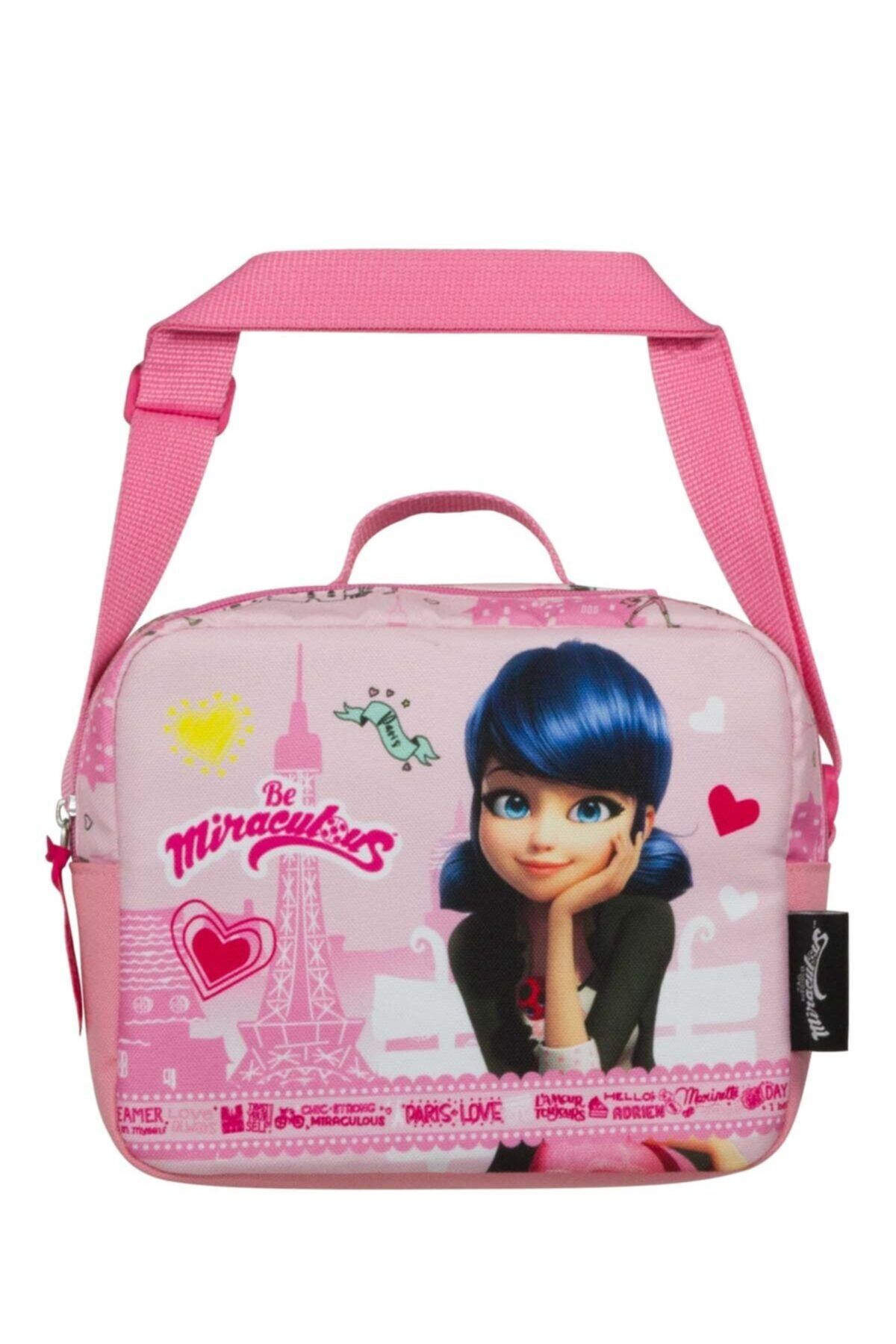 Miraculous Marinette Okul Beslenme Çantası - Kız Çocuk - Pembe
