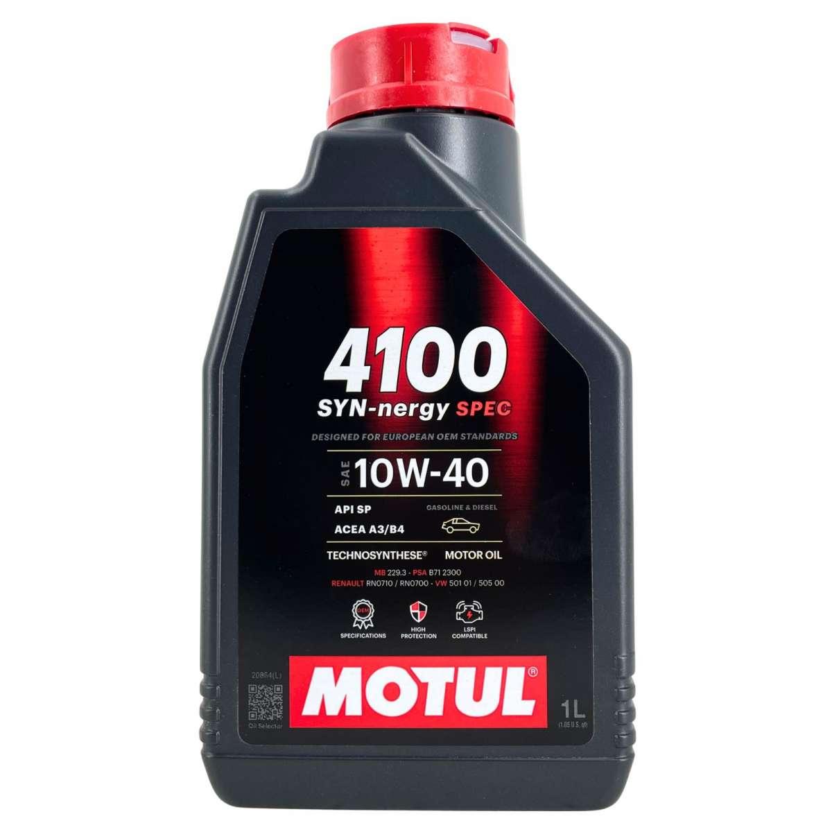 MOTUL 4100 10W40 SYN-nergy SPEC (6100)  1LT