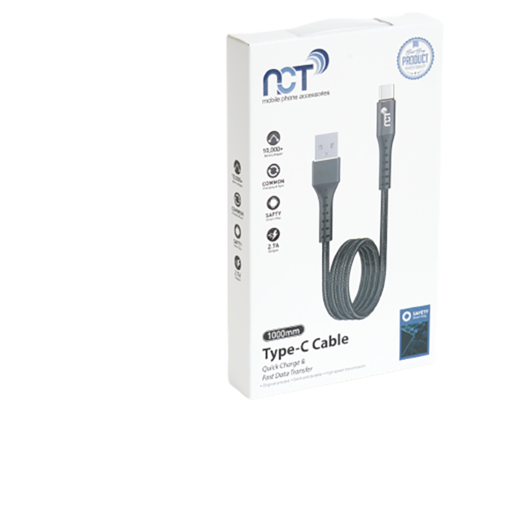 NCT TYPE-C CELIK ORGU 2.7A DATA KABLO