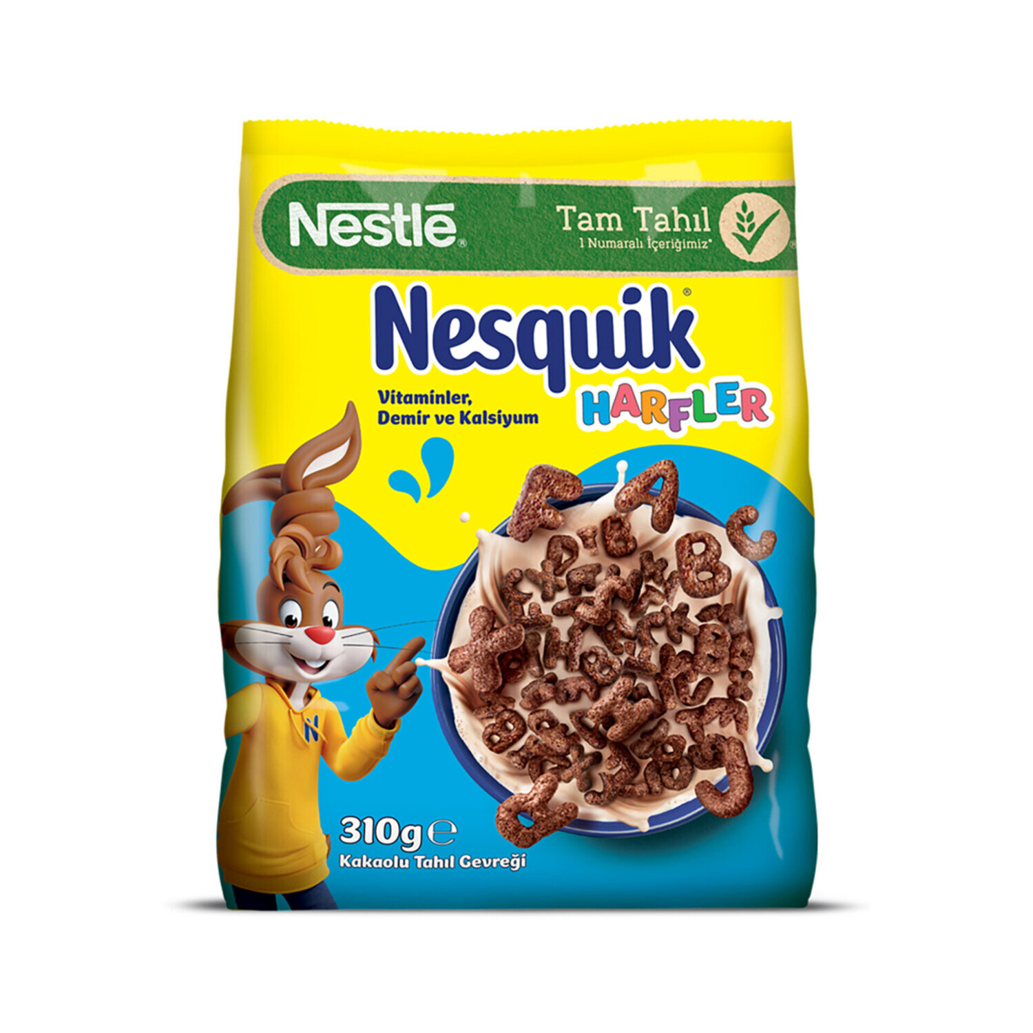 Nestle Nesquik Harfler Kakaolu Buğday Ve Mısır Gevreği 310 Gr