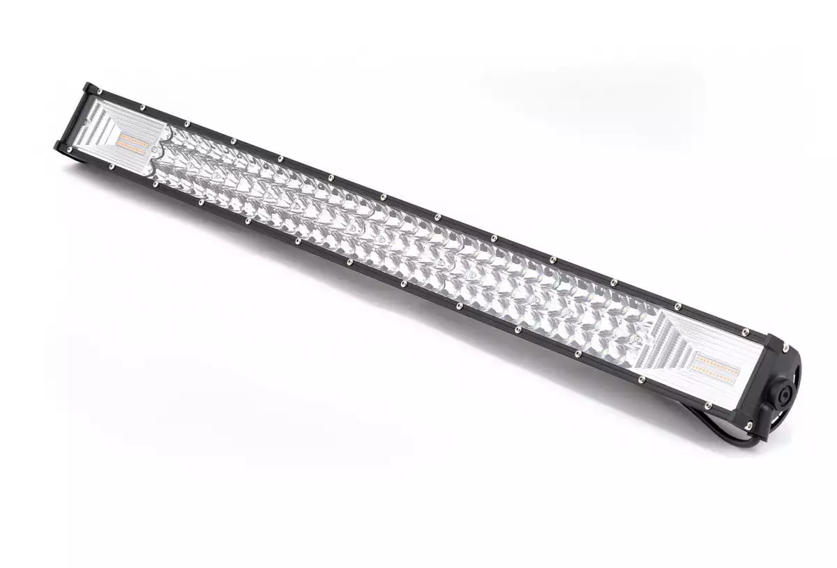 Off Road 3 Sıra 405W Çift Çakar Modlu Led Lamba Beyaz Ve Turuncu Flaşlı 135 LED 80CM