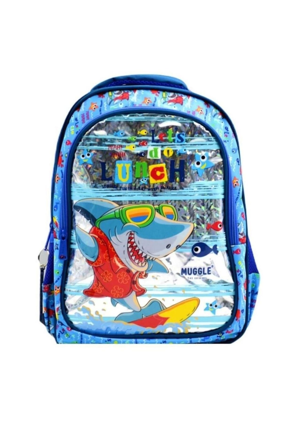 Okul Çantası Cute Shark Mavi Mu-0044