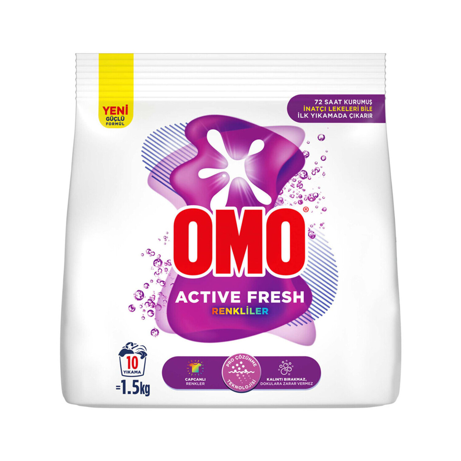 Omo Matik Toz Deterjan 1,5 Kg Active Fresh