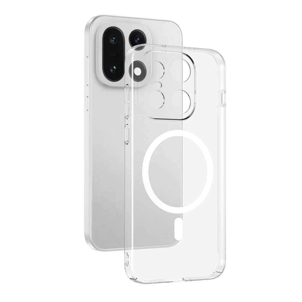 One Plus 15 5G Kılıf Kamera Korumalı MagSafe Şarj Özellikli Lüx Şeffaf London Silikon Kapak
