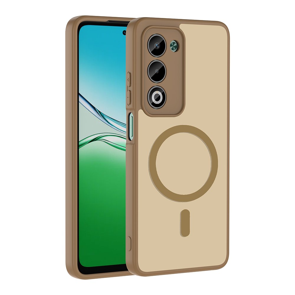 Oppo A5 Kılıf Magsafe Şarj Özellikli Mat Tasarım Lüx Babet Kapak