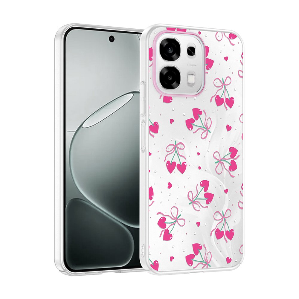 Oppo A6 Pro Kılıf Kamera Korumalı Canlı Lüx Desenli Klip Sert Kapak
