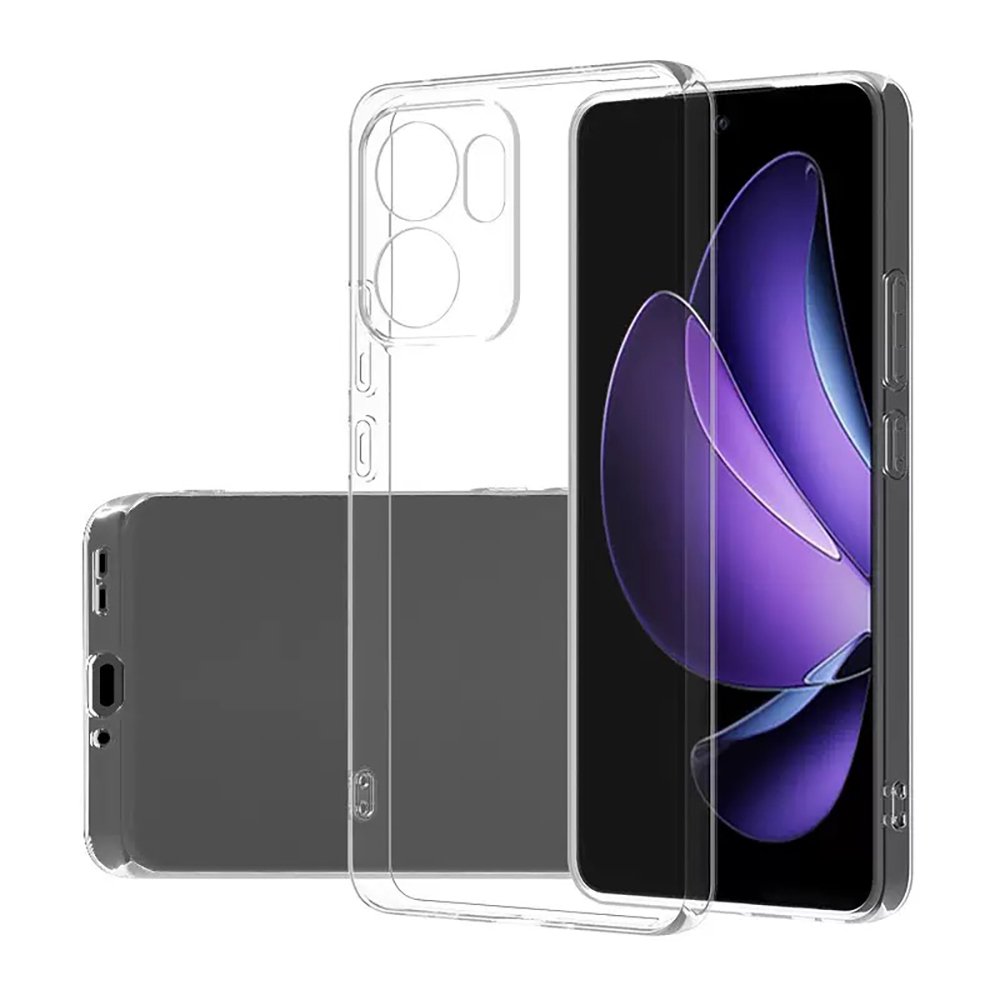 Oppo A6T Kılıf İnce ve Esnek Şeffaf Süper Silikon