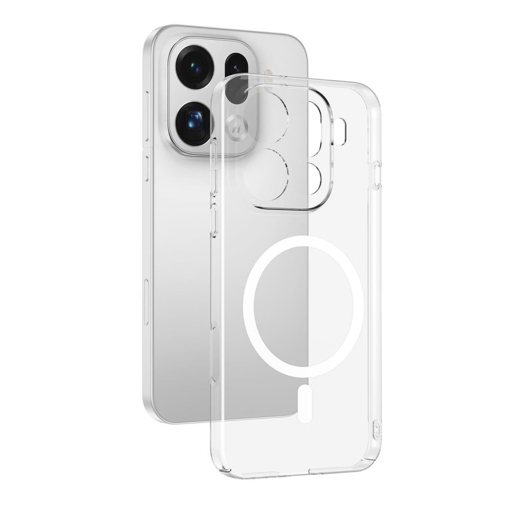 Oppo Find X9 Pro Kılıf Kamera Korumalı MagSafe Şarj Özellikli Lüx Şeffaf London Silikon Kapak