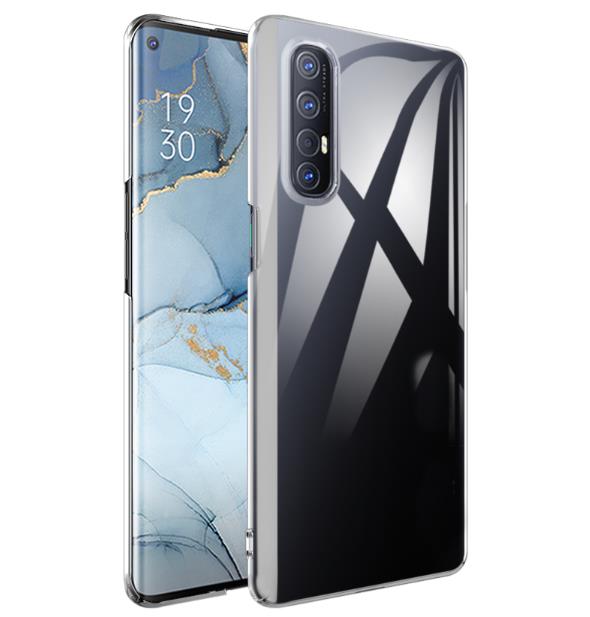 Oppo Reno 3 Ultra İnce Esnek Şeffaf Süper Silikon Kılıf