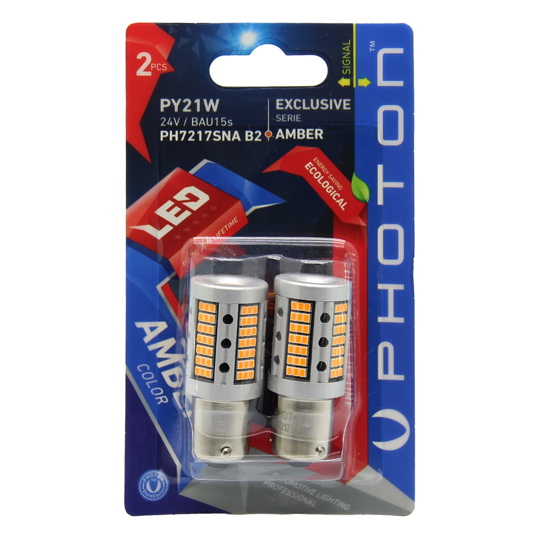 P21W 93 AMBER 24V SİNYAL LED (2'Lİ BLISTER)