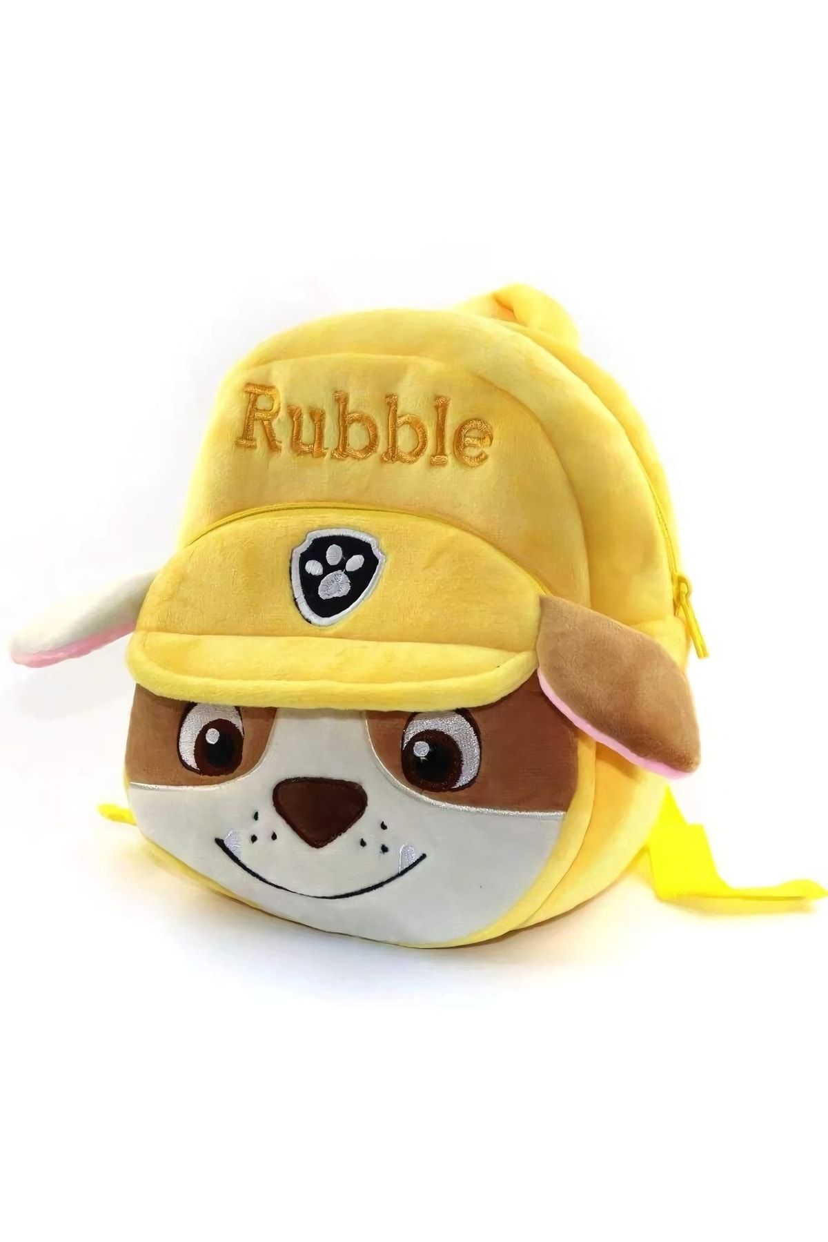 Paw Patrol Peluş Çanta Rubble Sarı Peluş Çanta Çocuk Çantası