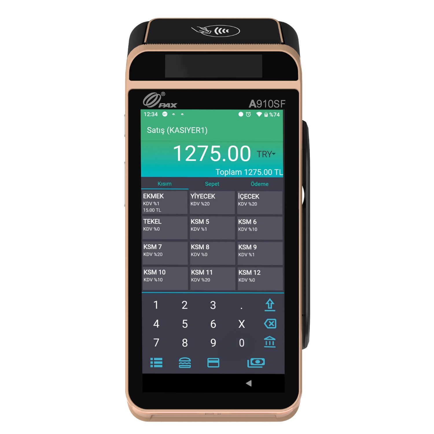 Pax A910SF Android Mobil Yazarkasa Pos