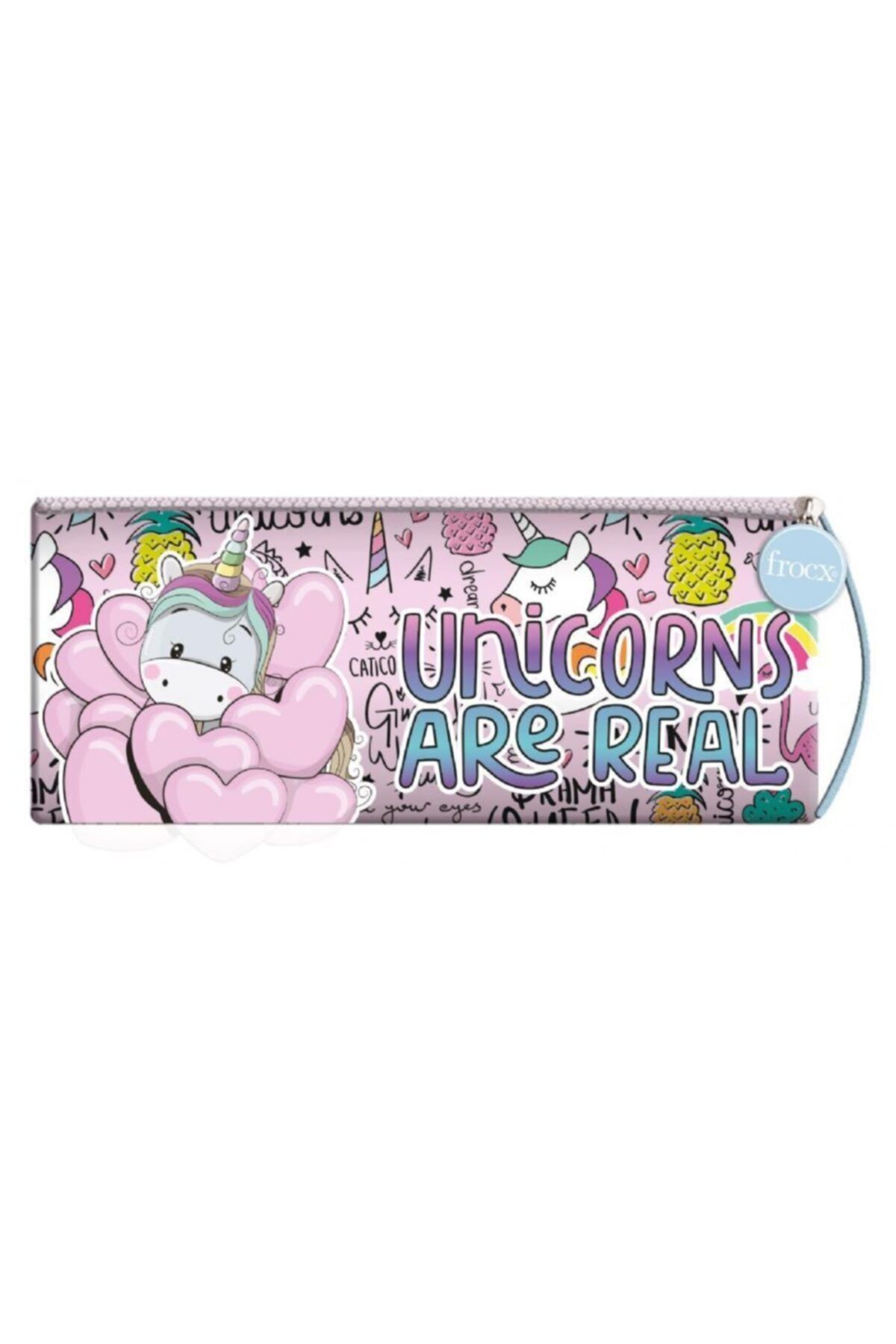 Pembe Unicorn Tek Bölmeli Kalem Çantası - Kız Çocuk