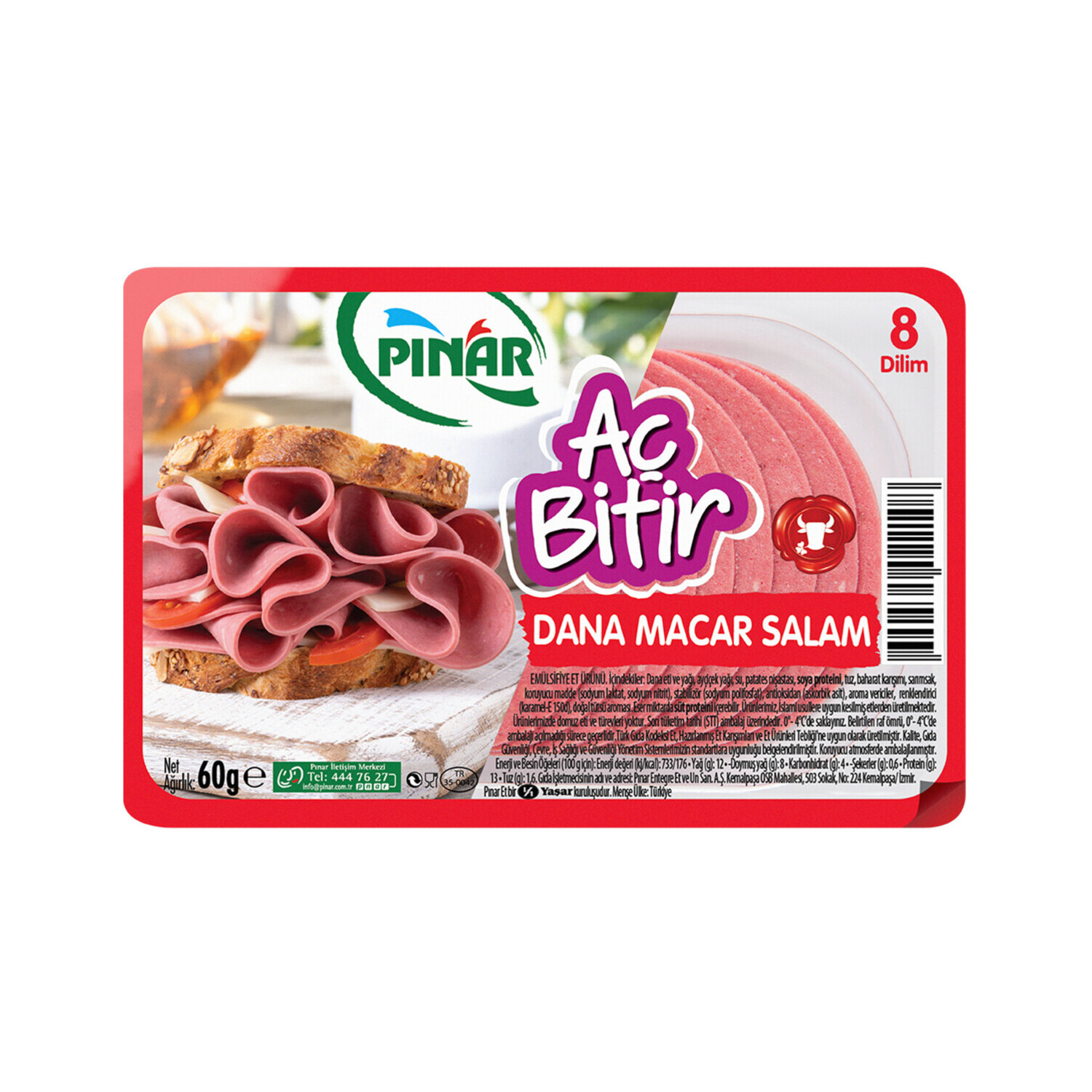 Pınar Aç Bitir Macar Salam 60 G